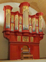 Fabulous Fritts pipe organ, Arizona State University, Tempe AZ, pipe shade carver Jude Fritts